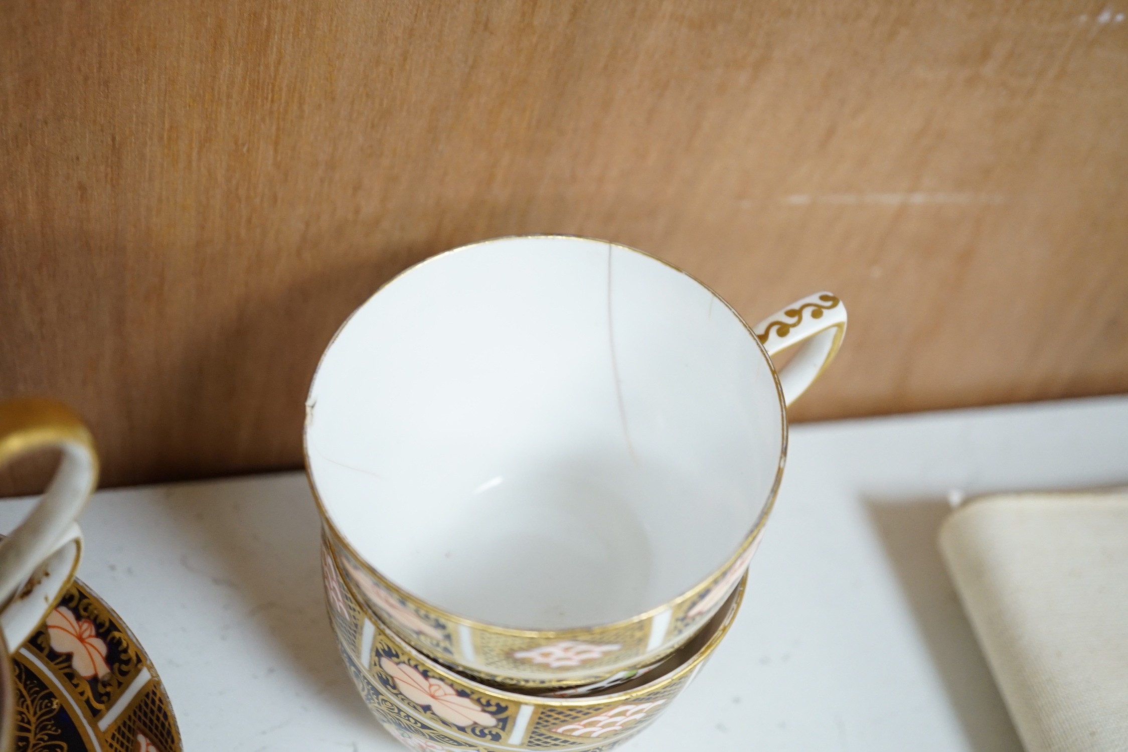 Royal Crown Derby no:1128 pattern, tea ware and other similar patterned tea ware
